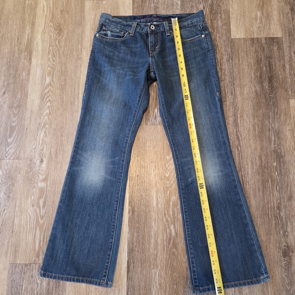 Levi's Ultra Low Rise 522 Bootcut Flare Denim Blue Jeans VTG Wide Leg Y2K HTF - Picture 12 of 16